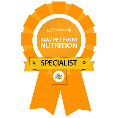 DNMU Raw Pet Food Nutrition Specialist Badge