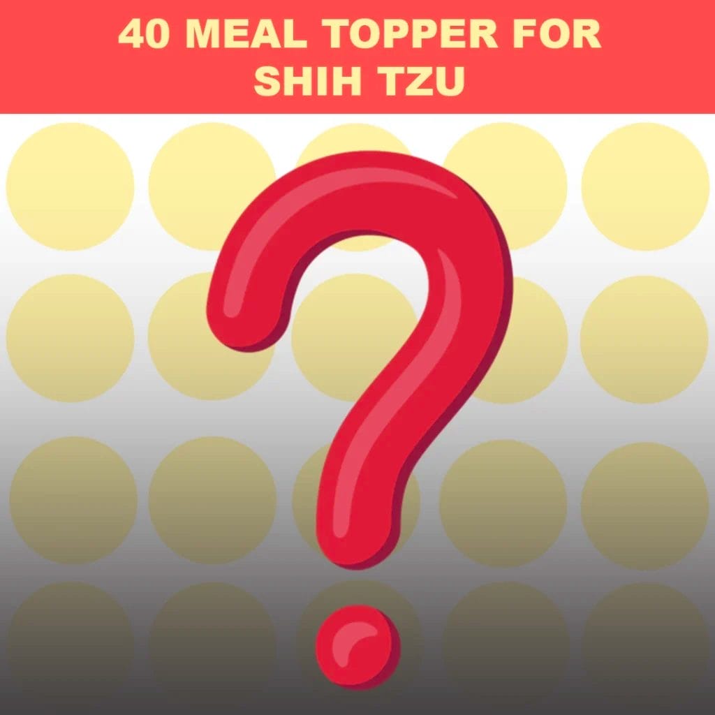 40 Meal Topper for Shih Tzu Cover